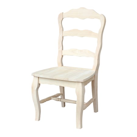 Whitewood Industries Set of 2 Versailles Side Chairs, Unfinished C-920P